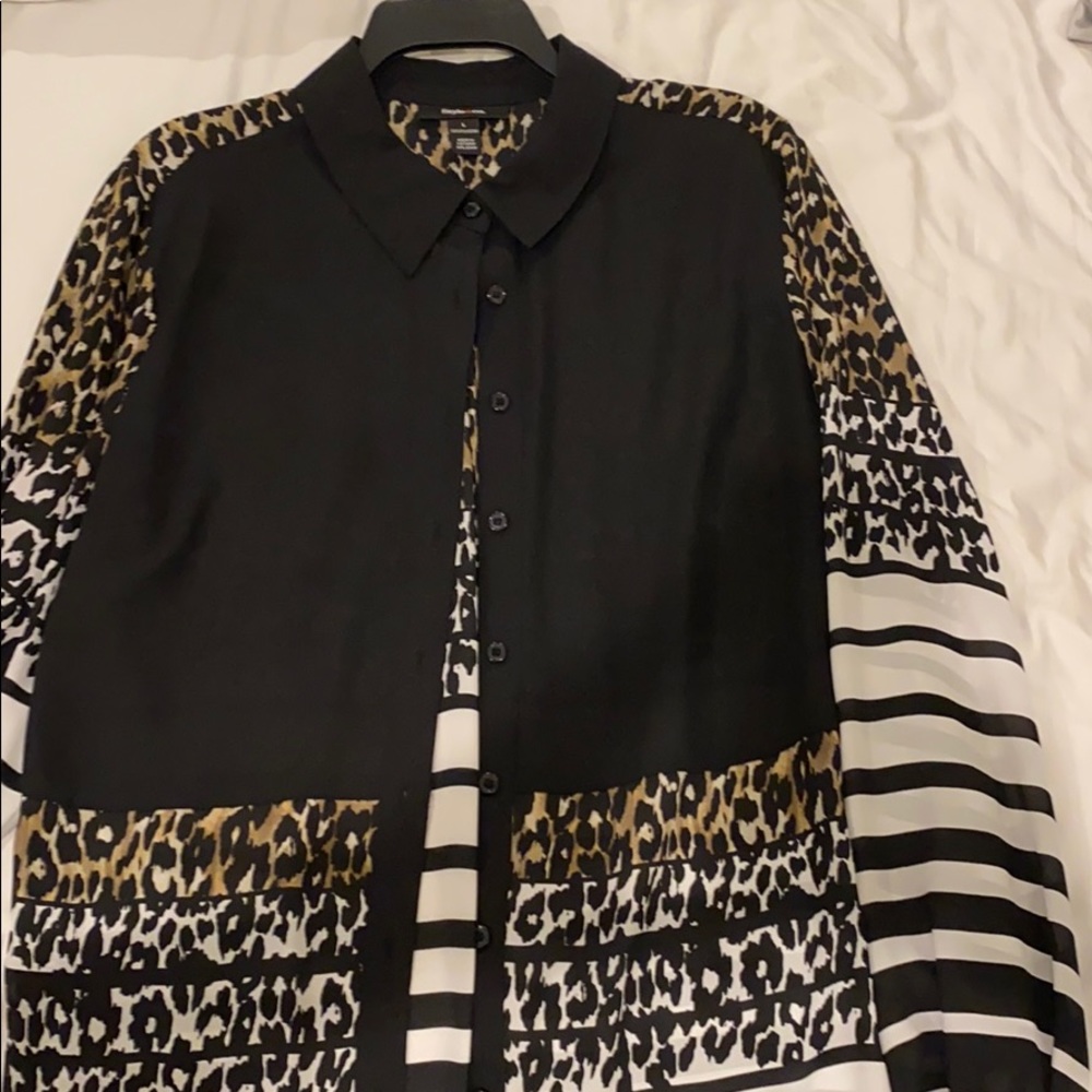 Style and Company Large Button Down Blouse